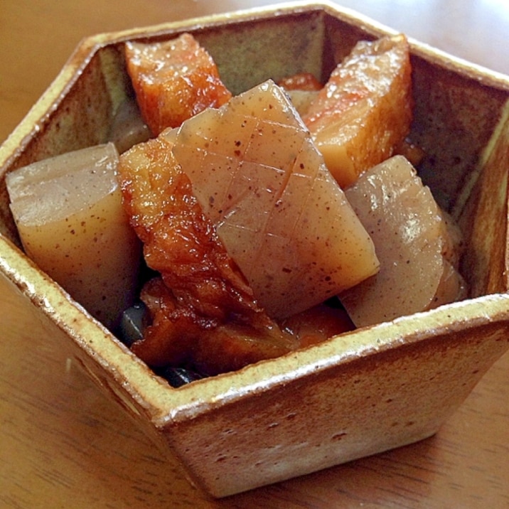 こんにゃくと野菜あげの煮物 レシピ 作り方 By Tukuyo93 楽天レシピ